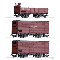 Set tří nákladních vozů, NWE/GHE, II. epocha, H0m, Tillig 01273
