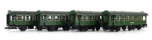 Set osobních vozů Hersfelder Kreisbahn, IV. epocha, TT, jednorázová série, Tillig 01062 E