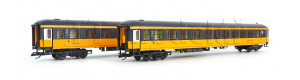 Set dvou vozů Bcmz, RegioJet, VI. epocha, TT, limitovaná série pro DS Model, Tillig 502231