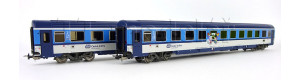 Set dvou osobních vozů Eurofima 2. třídy, ČD, VI. epocha, H0, Piko 58270