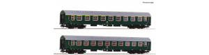 Set dvou osobních vozů Y/B 70, DR, IV. epocha, TT, Roco 6280004
