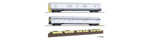 Set dvou zavazadlových vozů Dmz, RailAdventure GmbH, VI. epocha, H0, Tillig 70043