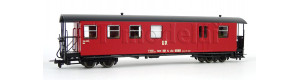 Úzkorozchodný zavazadlový vůz KBD4i, červený, DR, IV. epocha, H0m, Tillig 13940