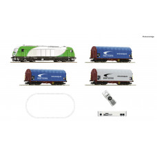 Digitální set s centrálou z21 Start, nákladní vlak s lokomotivou řady ER 20, SETG, VI. epocha, TT, Roco 5190001