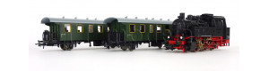 Set osobního vlaku s parní lokomotivou BR 80, III.–IV. epocha, H0, Roco 51161