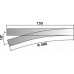 Úzkorozchodná výhybka pravá, úhel 18°, R 490 mm, délka 155 mm, H0m, Tillig 85631