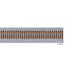 Kolejové podloží pro flexi kolej s dřevěnými pražci, šedé, délka 950 mm, H0, Tillig 86559