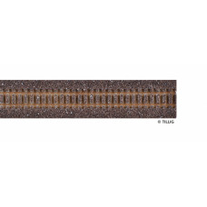 Kolejové lože pro úzkorozchodnou flexi kolej, hnědé, délka 700 mm, H0m, Tillig 86701