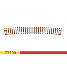 Oblouková kolej, R6 640 mm, 15°, TT, Hornby TT8007