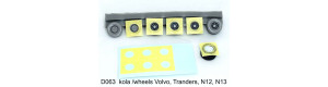 Zakrývací masky pro kola Volvo, Tranders, N12, N13CH, Š706R, TT, Štěpnička D063