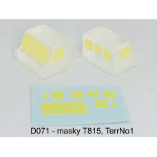 Zakrývací masky pro čiré kabiny Tatra 815, TerrNo1, TT, Štěpnička D071