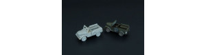 Stavebnice vojenského automobilu GAZ-69, 2kusy,TT, Hauler HTT120080