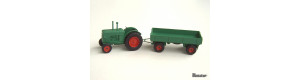 Traktor Hanomag s přívěsem, TT, Miniatur MT15