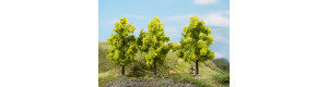 Listnaté stromy, světle zelené, 3 kusy, 11 cm, Auhagen 70937