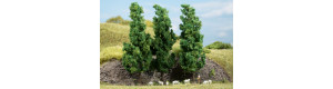 Listnaté stromy, tmavě zelené, 3 kusy, 15 cm, Auhagen 70940