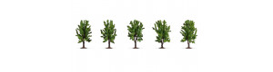 Listnaté stromy, 5 kusů, 8 cm, Noch 25620