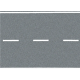 Venkovská silnice, 100x6,6 cm, šedá, Noch 60709