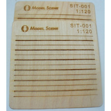 Dřevěné střešní šindele, TT, Model Scene SIT-001