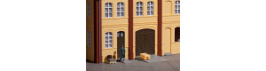 Vrata a dveře hnědé, schody, rampy, H0, Auhagen 80251