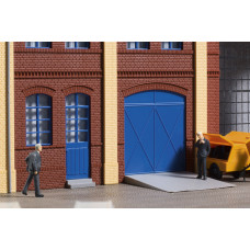 Vrata a dveře modré, schody, rampy, H0, Auhagen 80255