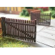 Dřevěná vrata dvoukřídlá k plotu 2m, 2 kusy, H0, ES Pečky 23428