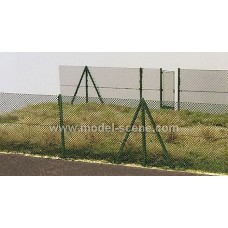 Pletivový plot, leptaný, výška v reálu 2 m, TT, Model Scene 41130