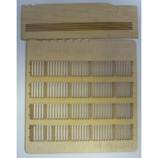 Plot dřevěný šikmý řez, šiřší prkna, TT, Model Scene PLT-019