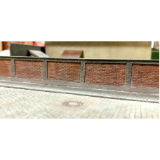Zděný plot cihlový, nebarvený, TT, Model Scene 41815