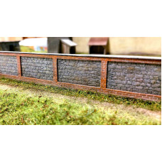 Zděný plot z lomového kamene, nebarvený, H0, Model Scene 48816