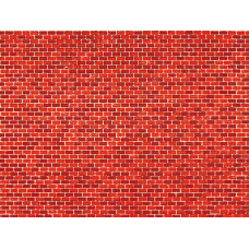 Cihlová zeď, červená, 5 kusů, H0/TT, Auhagen 50104