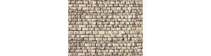 Kamenná zeď - kvádry, tenký plast, Noch 57740
