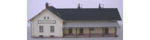 Výpravní budova LVIIb/H Mšené Lázně, bobrovka, TT, KB model 4020BB