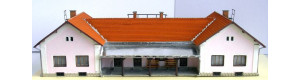 Výpravní budova LVII/H Ledeč, bobrovka, H0, KB model 5030BB