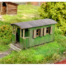 Stavebnice zahradní chaty ze starého vagónu, H0, Model Scene 98525