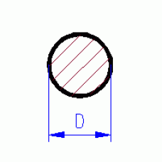 Plastové tyče kruhového průřezu, délka 350 mm, D 1 mm, 10 kusů, Evergreen 211