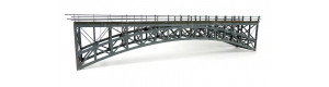 Most příhradový, hotový model, šedý, TT, BubiModel tt60056CŠ