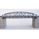 Ocelový obloukový most s dolní mostovkou, bez pilířů, TT, KB model 4409