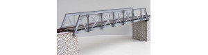 Ocelový příhradový most, bez pilířů, TT, KB model 4411