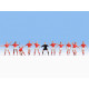 Sada figurek, fotbalový tým, 11 figurek v červeno-bílých dresech, TT, Noch 45967