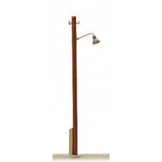 Pouliční lampa A - dřevěný sloup, teple bílé světlo, TT, JM Detail 312303