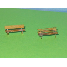Stavebnice nádražních či parkových laviček z leptaného plechu, DK model TT0942