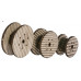 Dřevěné kabelové cívky, 3 kusy, H0, Noch 14202