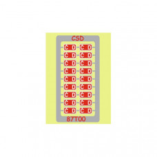 Tabulky Č_D, 3,2 x 1,65 mm, H0, Pojezdy 87T002C_D