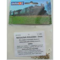 Mosazná pouzdra - 2 mm, 100 ks,TT, Deltax 2102