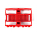 Náhradní díl, kryt podvozku s maskami pro tendr lokomotivy BR 50 DR, červený, TT, Tillig 301152