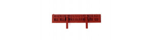 Čelní stěna 4osého kontejnerového vozu, hnědá, TT, Tillig 316610