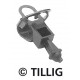 Náhradní díl, spřáhlo START třmenové, uchycení s pružinkou v domečku, TT, Tillig 210190