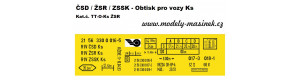 Obtisk na nákladní vozy Ks, ČSD/ŽSR/ZSSK, TT, Modely mašinek TT-O-Ks-ŽSR