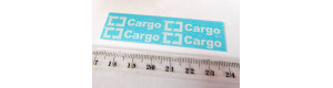 Logo ČD Cargo, bílé, 4 kusy, Modely mašinek TT-O-Cargo