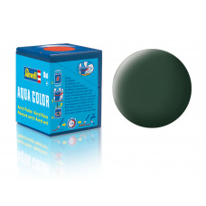 Barva akrylová, matná tmavě zelená, 18 ml, Revell 36168
